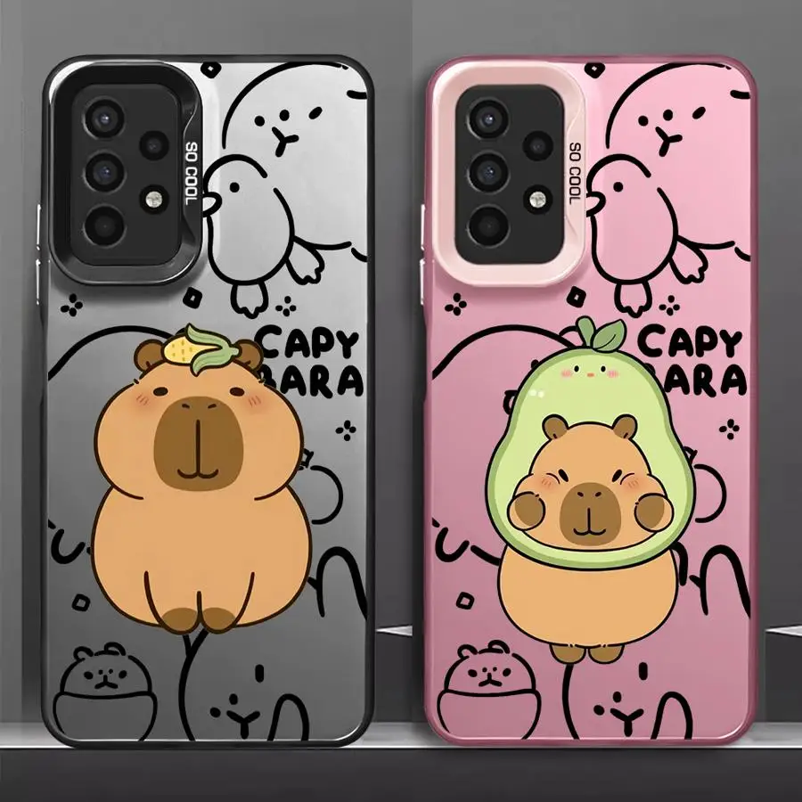 Capybara Cuke Cartoon Telefón puzdro pre Samsung Galaxy A14 4G A12 A13 A23 A33 A34 A22 5G A24 A32 A35 5G Funda Cover Cover