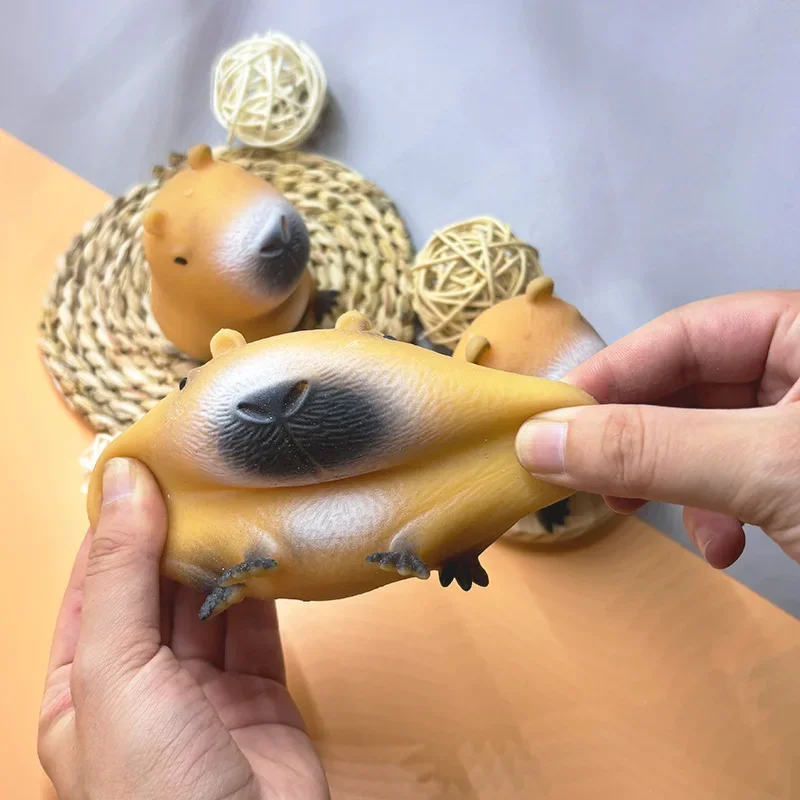 Capybara relax stlačte hračku TPR novina karikatúra zvierat anti stres reliéf vtipný kreatívny fidget dekompresný štipka hračky pre dieťa