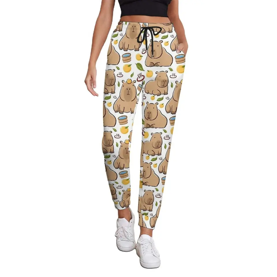 Capybara yuzu onzen Bath Baggy Pants Woman Hippie Sweatpants Spring Vintage Custom Pohúpky Veľká veľkosť 3xl