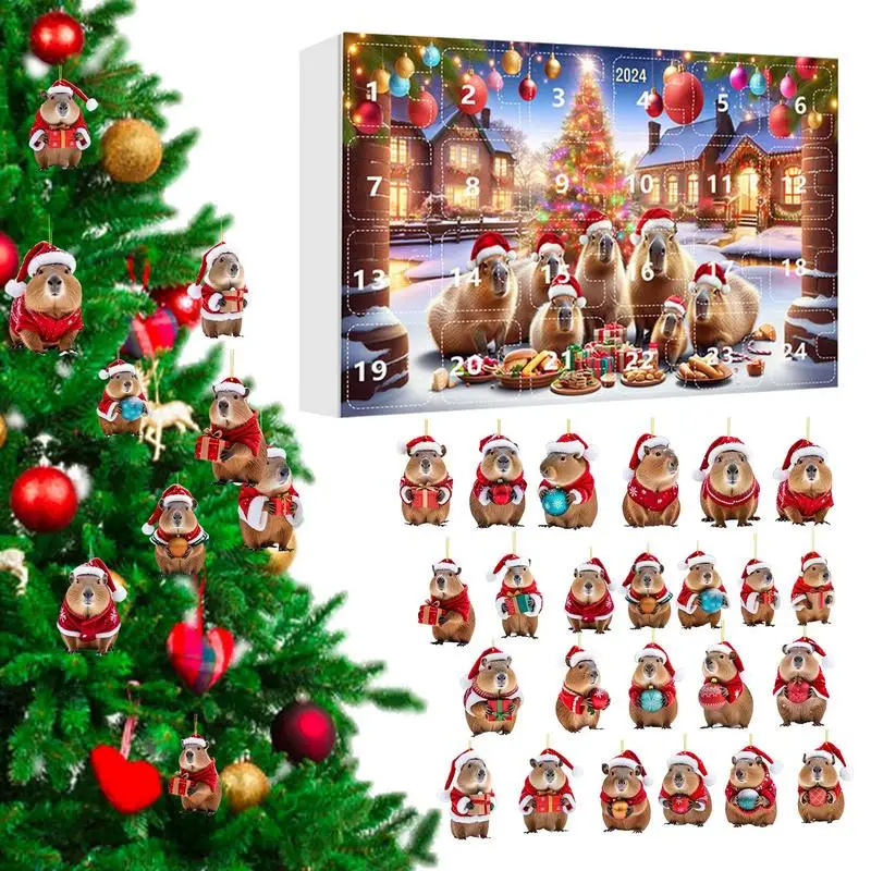 Capybra vianočný adventný kalendár súprav