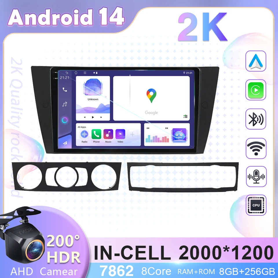 Car Android pre BMW 3-série E90 E91 E92 E93 2005-2013 Automatické rádiové stereofónne jednotky multimediálny hráč GPS Navigácia č. 2DIN DVD