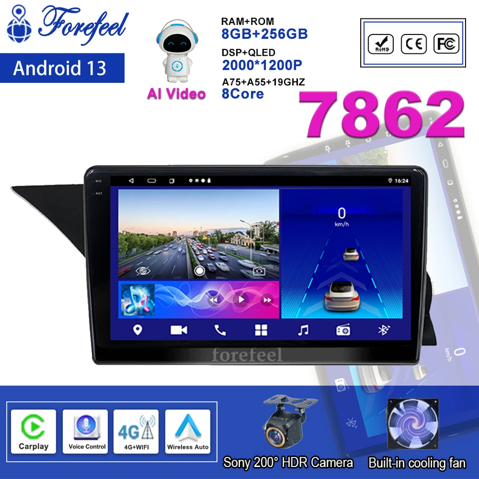 Car Android pre Mercedes-Benz GLK-Class X204 2012-2015 Multimediálny hráč High-výkonná stereofónna jednotka CPU STEREO DASK DASH DVD BT