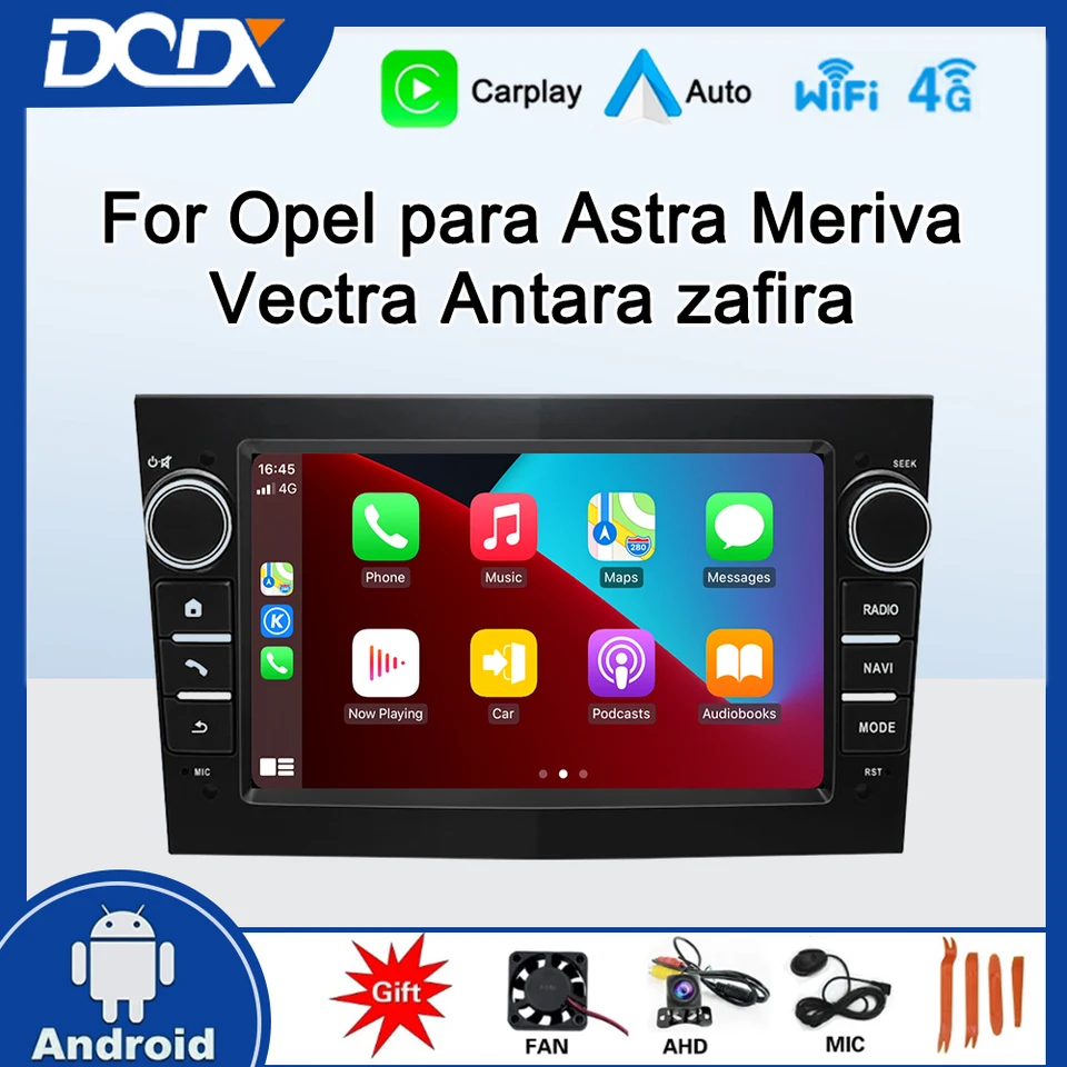 Car Android Radio Multimedia pre Opel Vauxhall Astra Hgj Antara Vectra CB Vivaro Signum Astra H Corsa Cd Zafira Carplay Auto