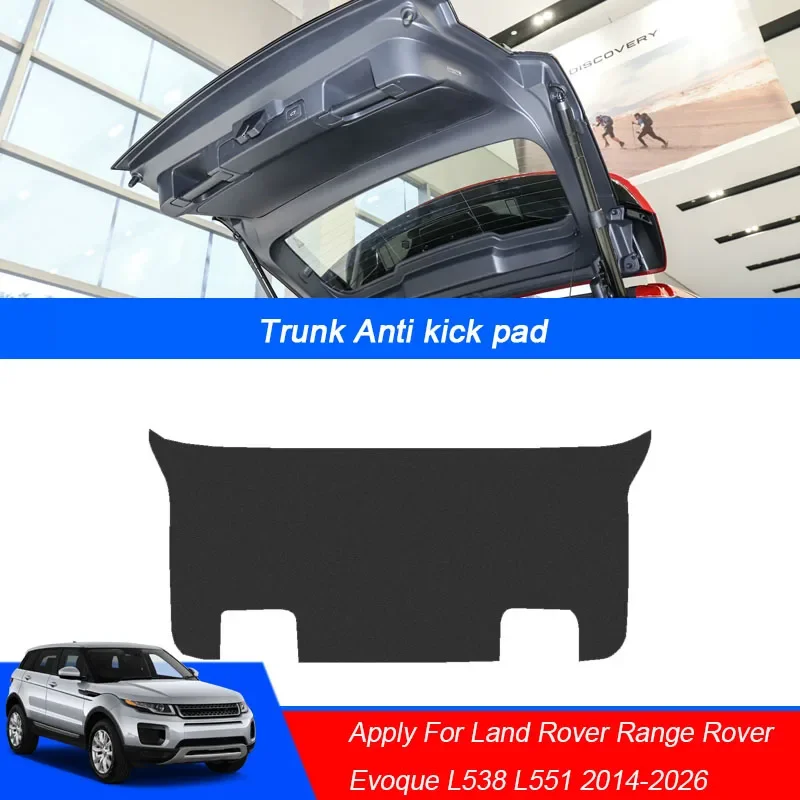 Car Anti-Kick Carbon Trunk Pad Dust Prafp-odolný chránený nálepka na zadné dvere pre Land Rover Range Rover Rover Evoque L538 L551 2014-2026