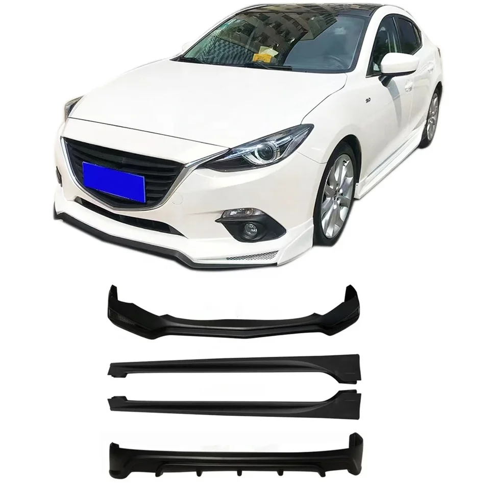 Car BodyKit pre Mazda 3 Axela na rok 2014 2015 2016 Mazda 3 Axela Front Lip Sideskirts Plastový materiál Plastový materiál