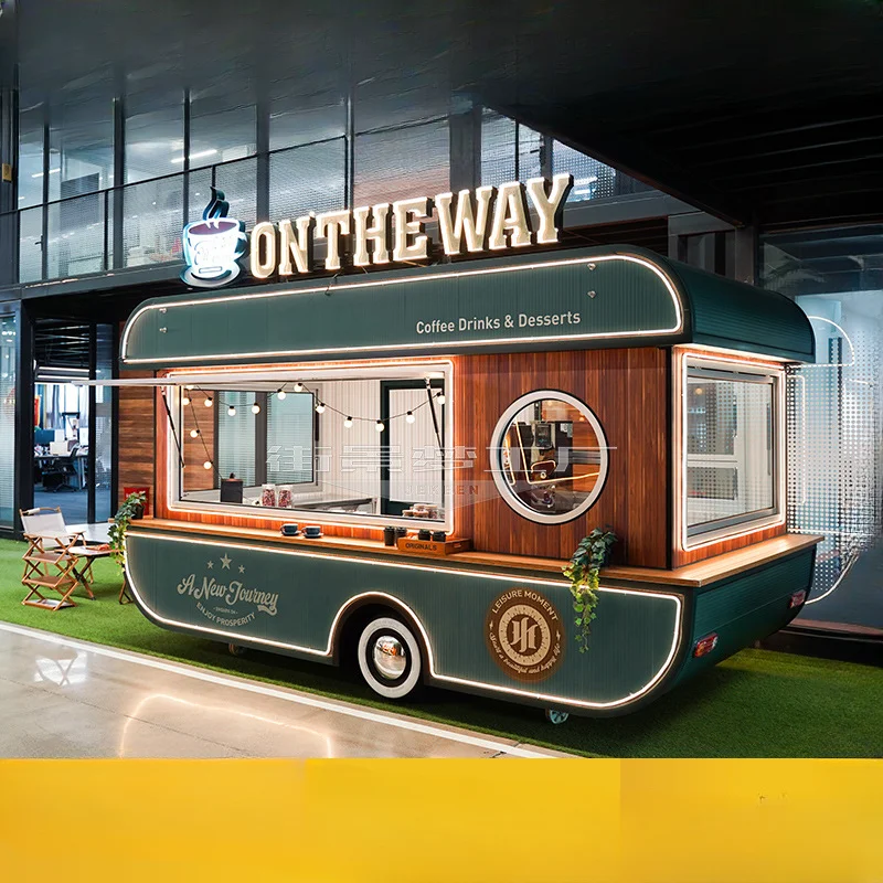 Car Commercial Street Štvorkolesové multifunkčný mobilný mobilný nákladný automobil Občerstvenie komerčný nočný trh predajný nákladný automobil Truck