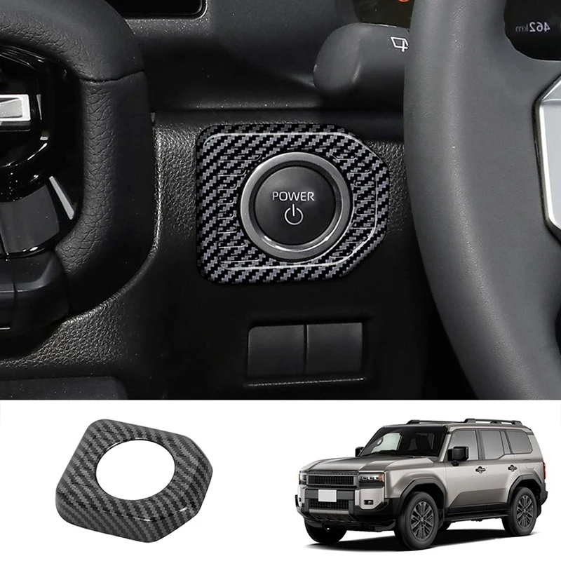 CAR MOTOR STAIT STOP Ignition Switch TRIM Rám pre Toyota Prado LC250 2024