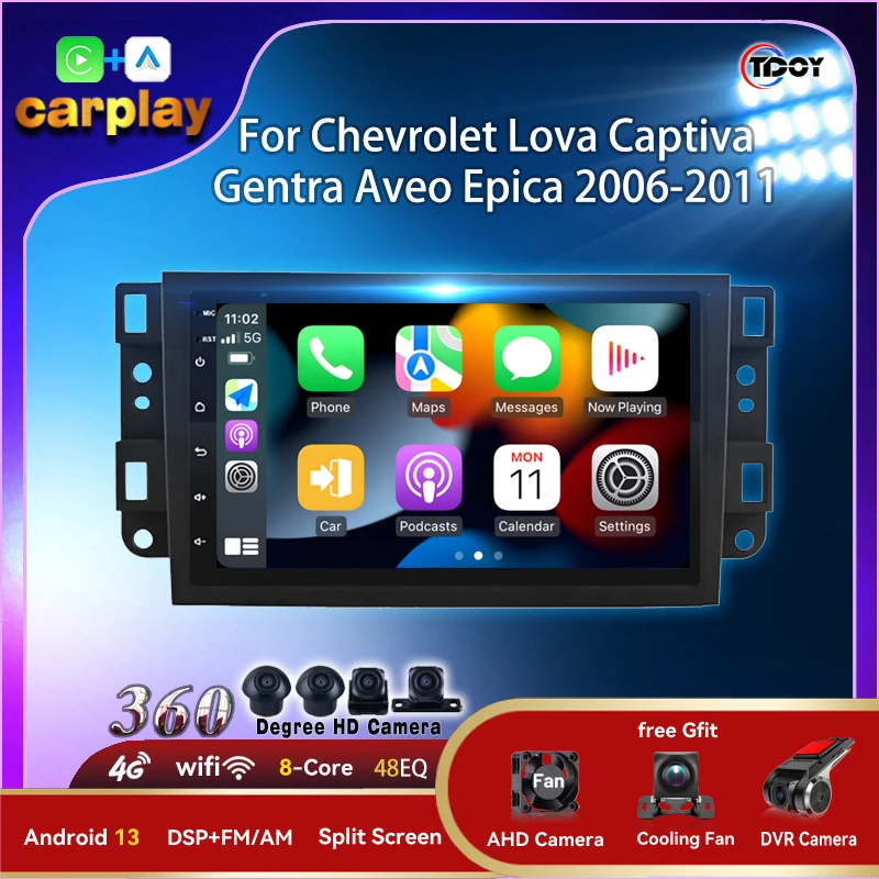 Car Radio 7inch pre Chevrolet Lova Captiva Gentra Aveo Epica 2006-2011 Car Stereo DSP Subwoofer Autoradio WiFi GPS Video Player