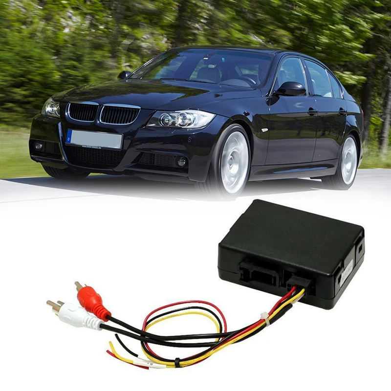CAR RCA Audio Aux -Input do väčšiny prevodníka zosilňovača optických vlákien pre -BMW X1 1/3/5 Series E90 E91 E87 E70