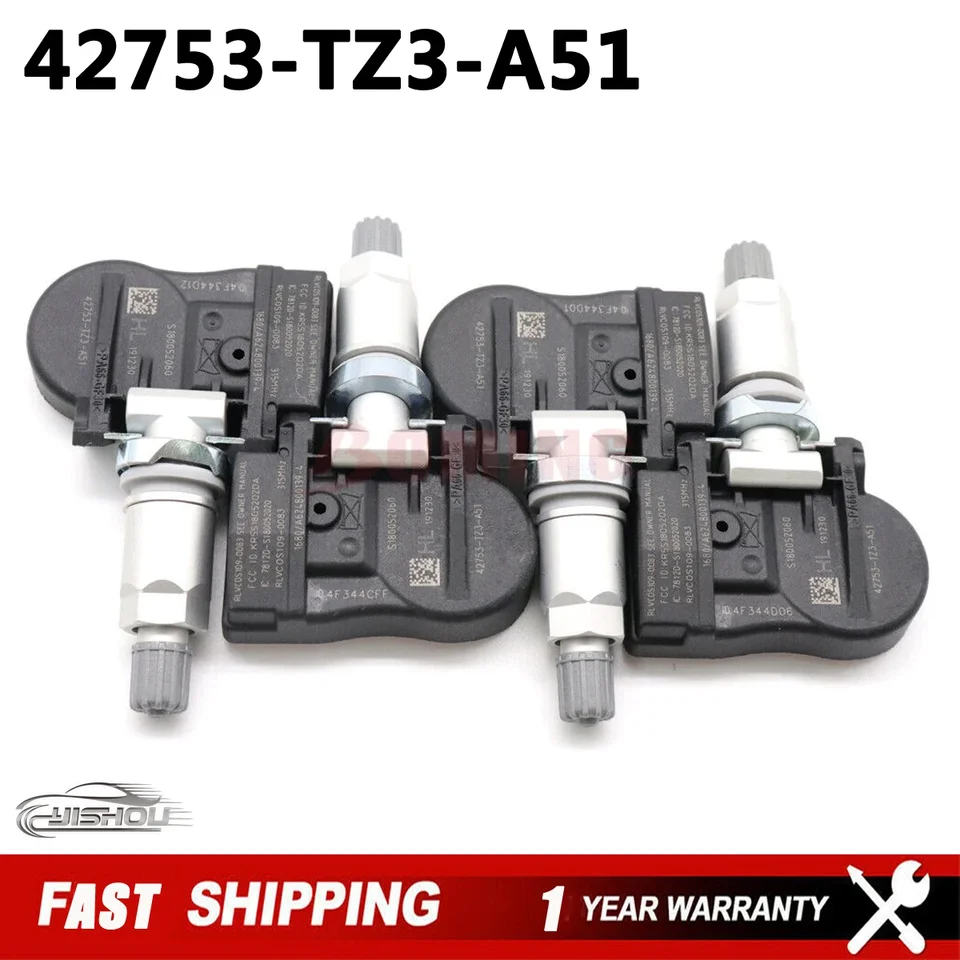 CAR TPMS 42753-TZ3-A51 Monitorovanie tlaku pre Acura ILX MDX RDX TLX 2014-2020 42753-TX4-A512-M1 315 MHz