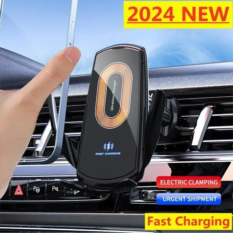 CAR Wireless Charger Automatic Car Mount Phone Stojan pre iPhone 15 14 13 x Samsung Xiaomi Infračervená indukcia 15 W Fast Nabíjanie