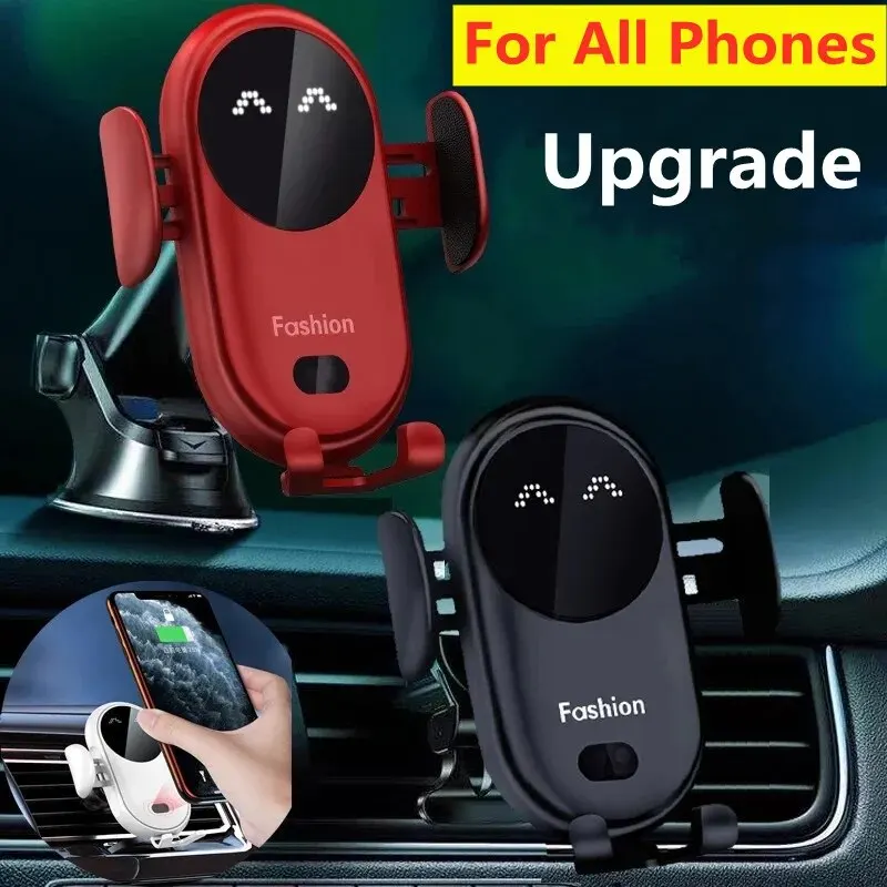 CAR Wireless Charger Automatic Car Mount Phone Stojan pre iPhone 15 14 13 x Samsung Xiaomi Infračervená indukcia 15 W Fast Nabíjanie