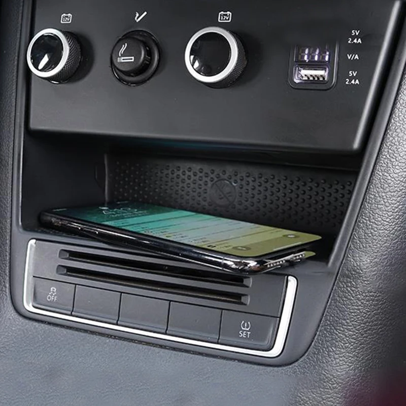 CAR Wireless Charger Mobile Phone nabíjačku nabíjacie doskové podložky Držiak na nabíjačku pre VW Tiguan Tiguan MK1 2012 2013 2014 2015 2015