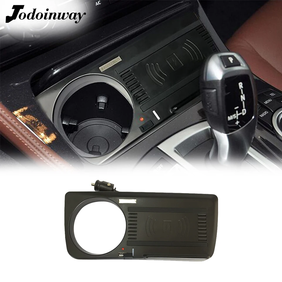 CAR Wireless nabíjačka pre BMW 5 Series F10 F11 F18 2010 2012 2012 2013 2014 2015 2016 2016 nabíjacie podložky Rýchle nabíjanie príslušenstva