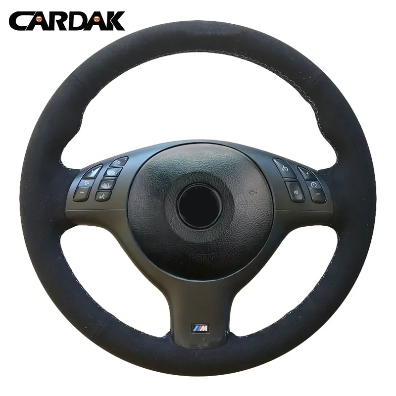 Cardak Black Suede Auto Conter Cover pre BMW E46 M3 E39 330I 540I 525I 530I 330CI 2001 2002 2003 2003