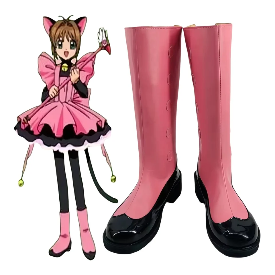 Cardcaptor Sakura Kinomoto Sakura Cosplay topánky Sakura Rose Long topánky anime topánky