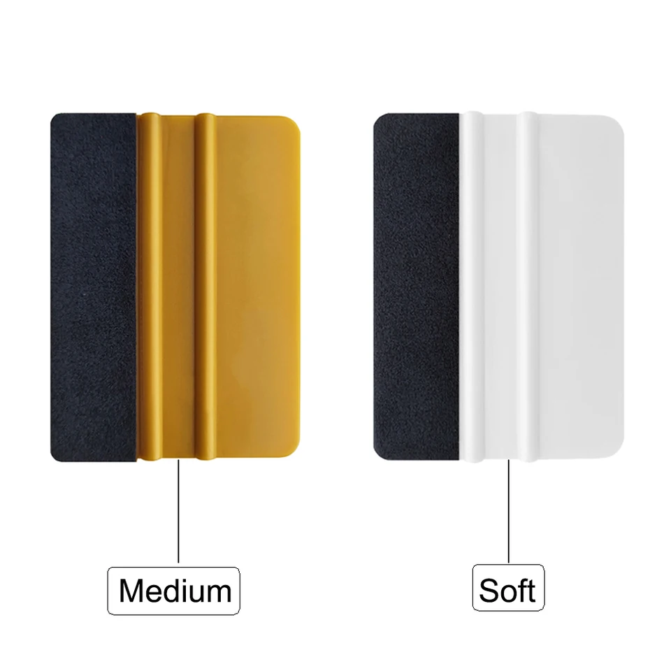 Careall Felt Edge Squeegee 4 -palcový automobil Vinyl škrabka automatické štýl