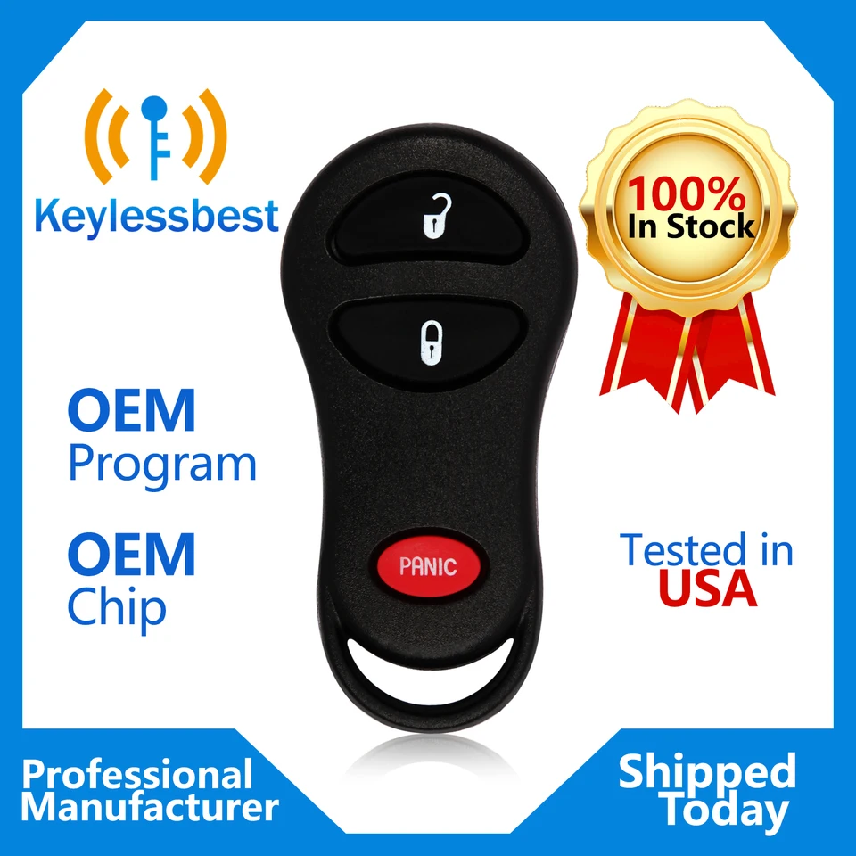 CarkeyDepot OEM 3 tlačidlá automobilové diaľkové ovládanie pre roky 1998-2008 Chrysler Crossfire Dodge Caravan Jeep Plymouth GQ43VT17T 315MHz