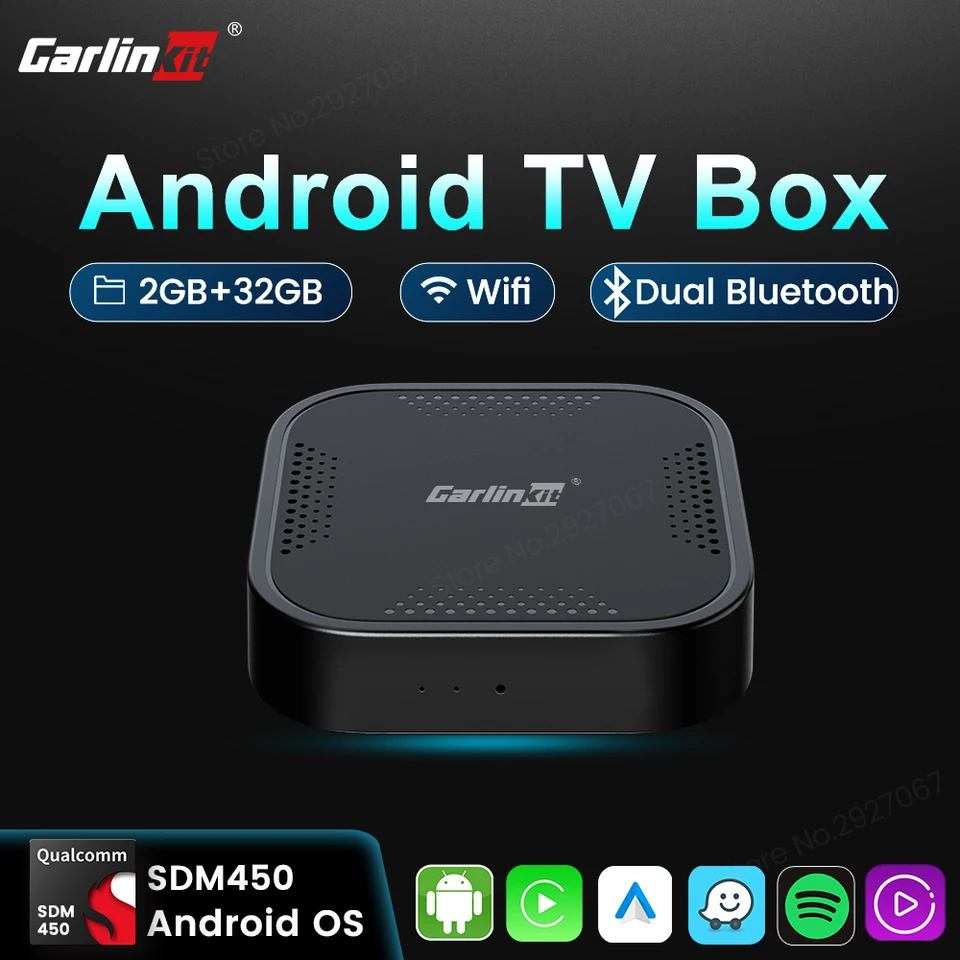 CarLinkit Android TV TV COX CARPLAY AI inteligentné auto video box Wireless CarPlay Android Auto v jednom pre OEM Car WiFi Connect Dual BT