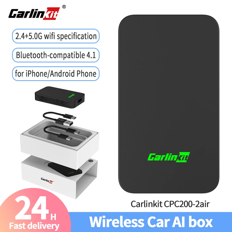 CarLinkit CPC200-2Air CarPlay Android Auto Auto Wireless Adapter Connector Zarkla