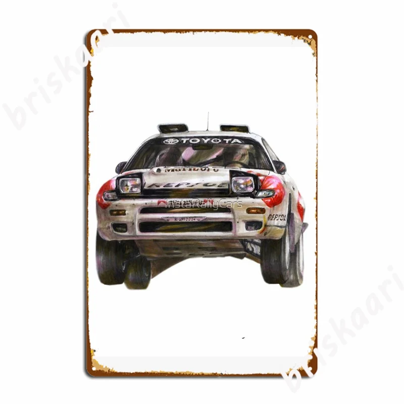 Carlos Sainz Celica WRC kovové značky kina obývacia izba kuchyňa dizajn Plaky cínové znaky plagáty