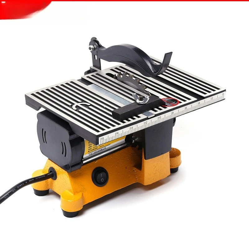 Carpentry Mini Bench SILP Kruhová čepeľ s malým stolom pílky Oceľový kovový stolný rezací stroj Multifunkčný výkonový nástroj
