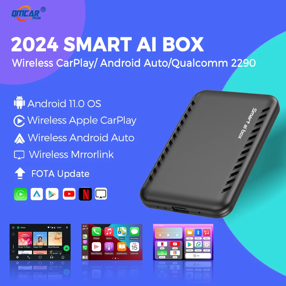 CARPLAY AI Box Android 11 Magic 2.0 Box Android Auto bezdrôtový adaptér CarPlay QCM2290 pre Volvo mg Haval Benz Audi Chery Toyota
