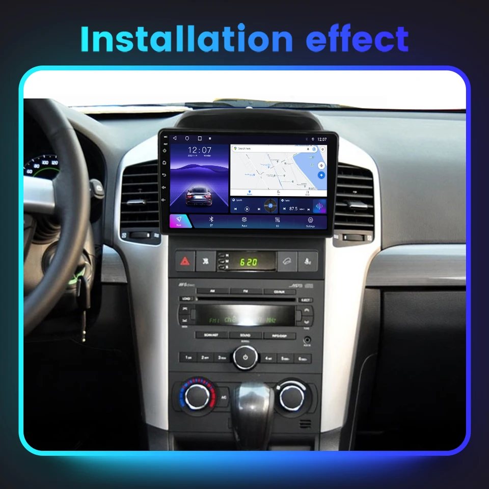CarPlay Android 13 Auto Radio pre Chevrolet Captiva 2008 2009 2010 2011 2012 2012 Video auta Multimedia Player Navigation 2 DIN Stereo