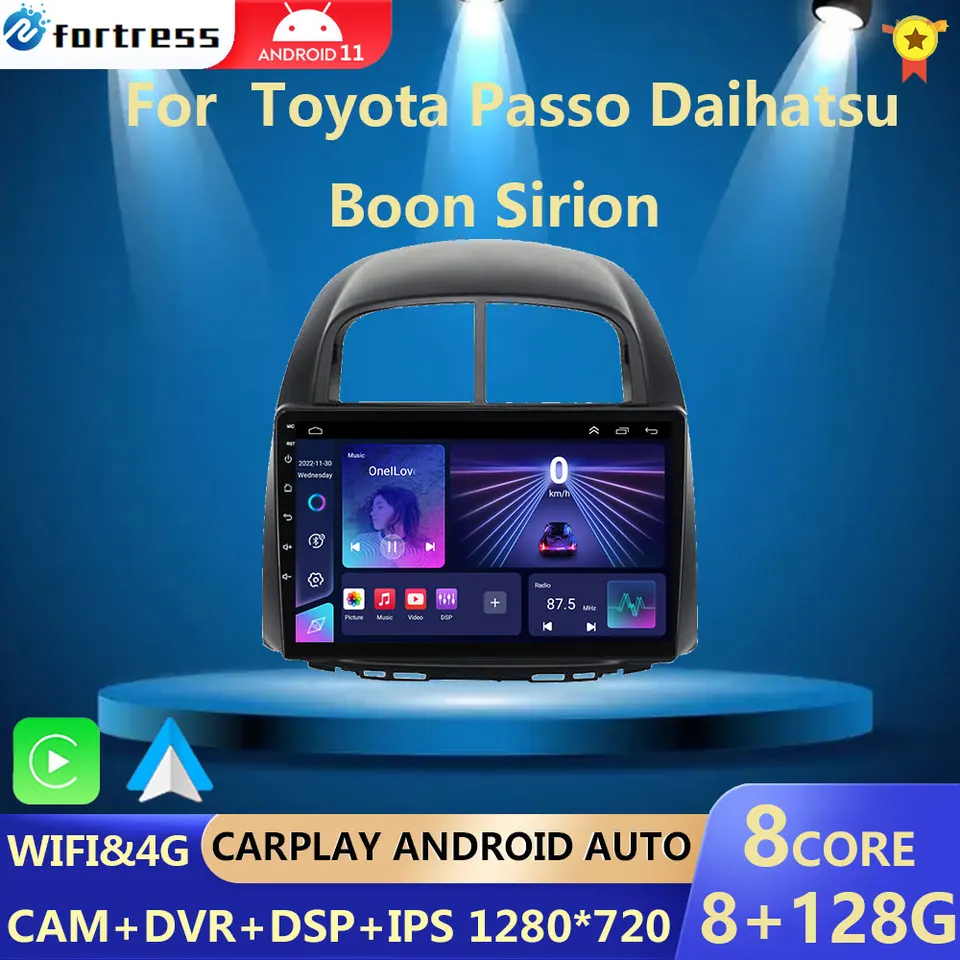 CarPlay pre Toyota Passo Daihatsu Boon Sirion Subaru Justy Perodua Myvi Android Car Radio DSP Multimedia Player Stereo GPS 2DIN