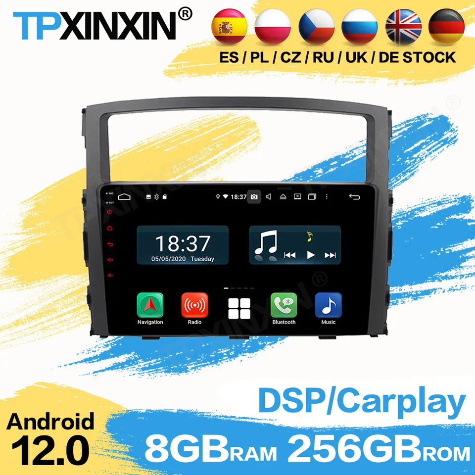 CarPlay Radio Coche s CarPlay Android pre Mitsubishi Pajero 2006-2016