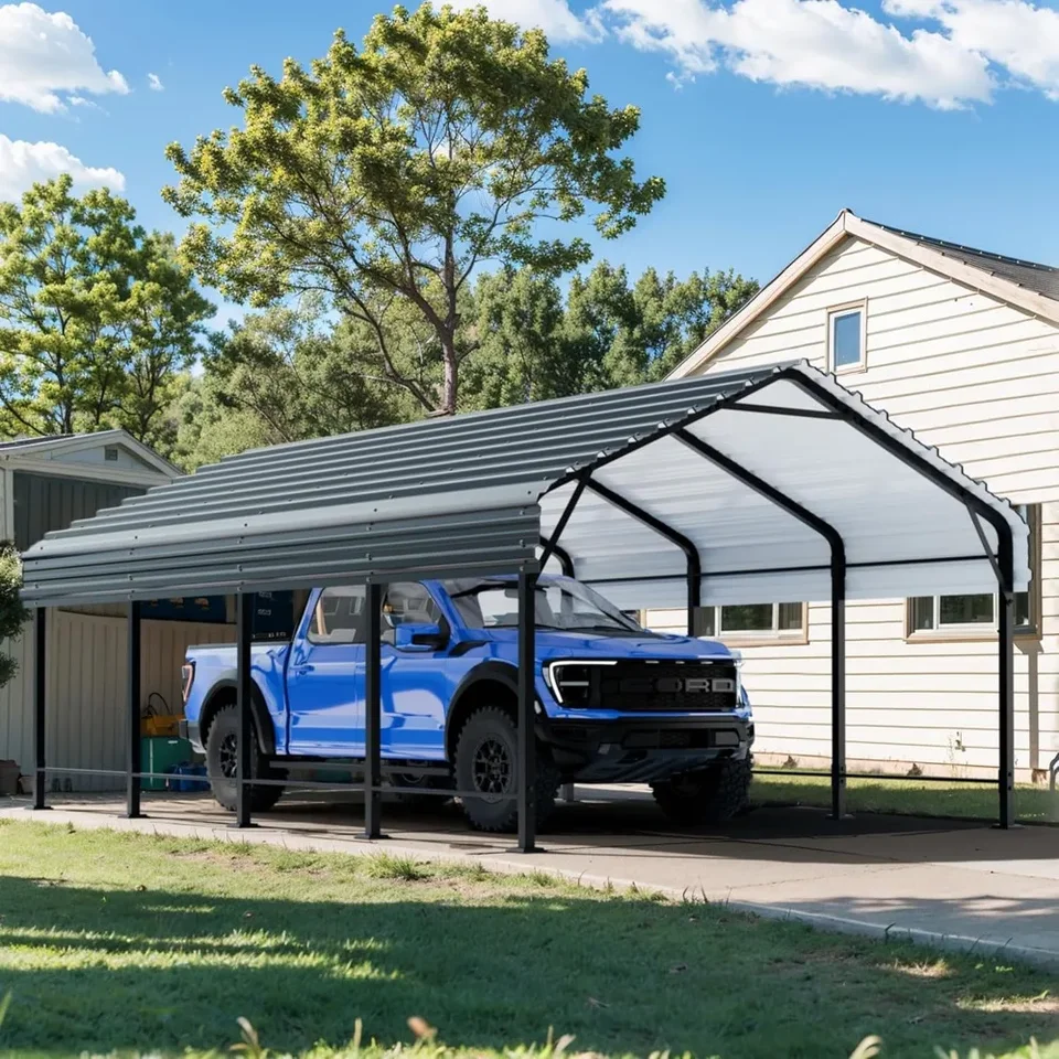 CARPORT 12X20 FT, CARPORY CARPORY S GALVANCIZOVANOM OCELNOM STEAM A ROME, MOTOVANIE MOJATEĽNÝCH GARÁZOVÝCH