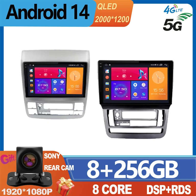 Carradioandroid 14 Auto CarPlay for Untuk Toyota Alphard 2002 2003 2004 2005 2006 2007 2008 2009 Stereo multimediálne navigáciagps