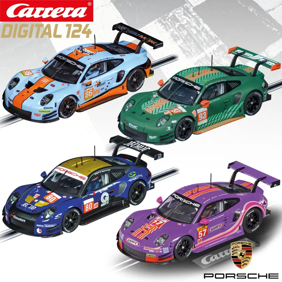 Carrera Slot Car Digital124 Porsche 911 RSR 23930 Proton / 23931 Gulf / 23949 Carrera / 23950 Protón / 23971 Ebimotors