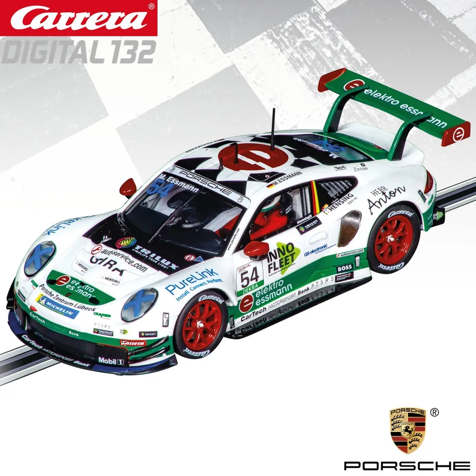 Carrera Slot Car Digital132 32042 Porsche 911 Cartech Motorsport Bonk, M. Essmann, č. 54