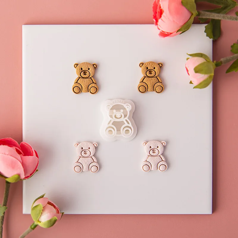 Cartoon Bear Polymér Clay Cutter Cutter Cutter Cutter pre výrobu náramkov šperkov
