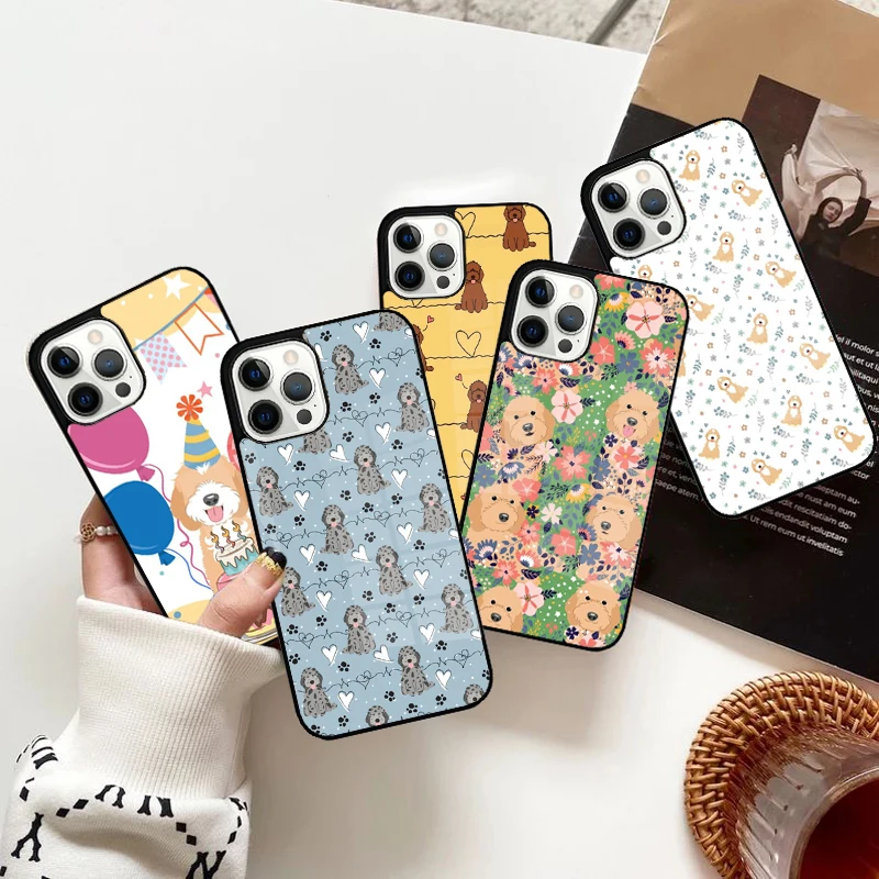 Cartoon Cavaodle Cavapoo telefónne puzdro Magnetic pre iPhone 15 16 14 13 Pro Max 11 12 12 Mini Magsafe Wireless Cover