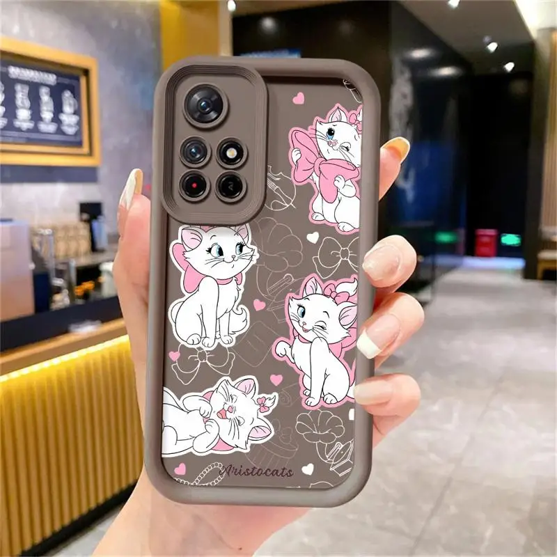 Cartoon Disney Marie Cat puzdro pre Xiaomi Redmi Poznámka 11 10 13 Pro Plus 9s 12s 9 12c 10c 10 11 Lite Poco X3 NFC Phone Cover
