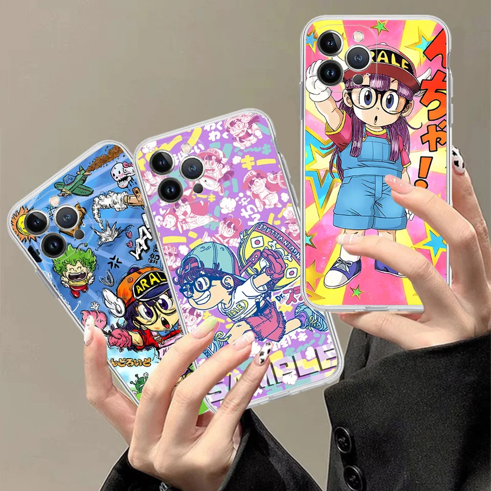 Cartoon Dr Prepad arale telefónny puzdro pre iPhone 16 15 14 11 12 13 mini pro xs maximálny kryt 6 7 8 plus x fonda shell