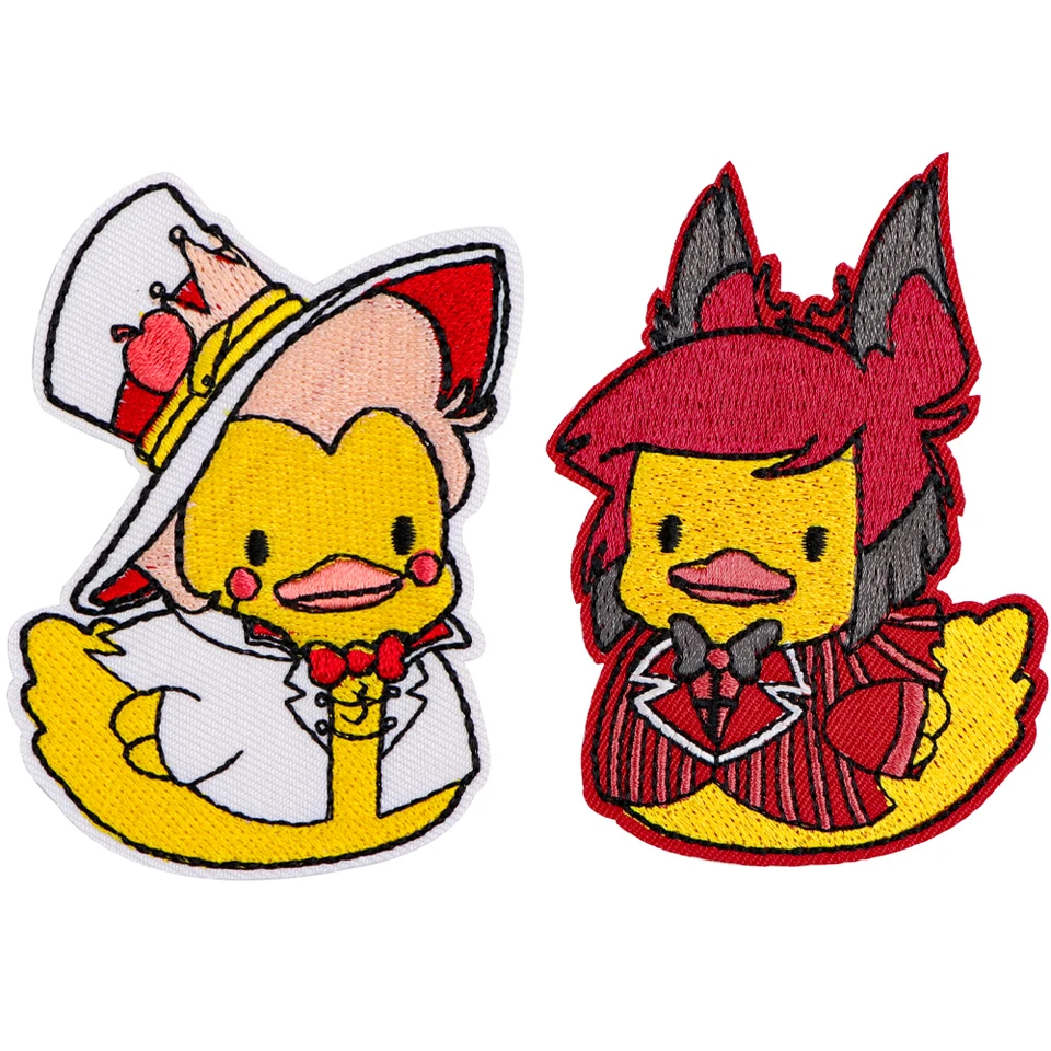 Cartoon Duck Patch DIY oblečenie vyšívané šijacie aplikácie