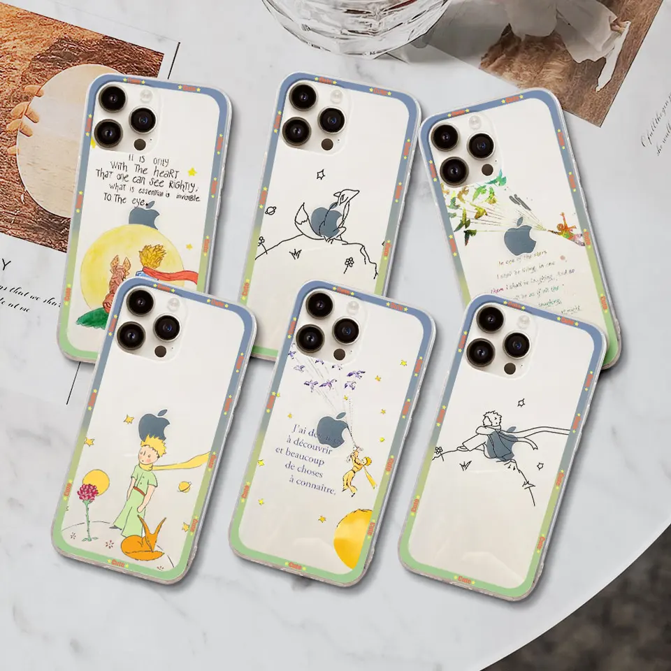 Cartoon King Tieký princ puzdro pre Apple iPhone 11 7 8 plus 13 Mini X XS 14 15 12 Pro Max