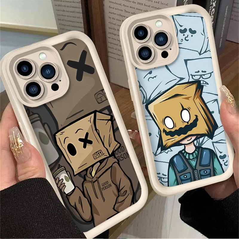 Cartoon Luxury Box Papier Man Pase Pase pre Huawei P40 P50 Mate 30 40 Nova 7 9 10 Honor 200 x7 x9 90 50 Pro 4G 5G Soft TPU Cover TPU