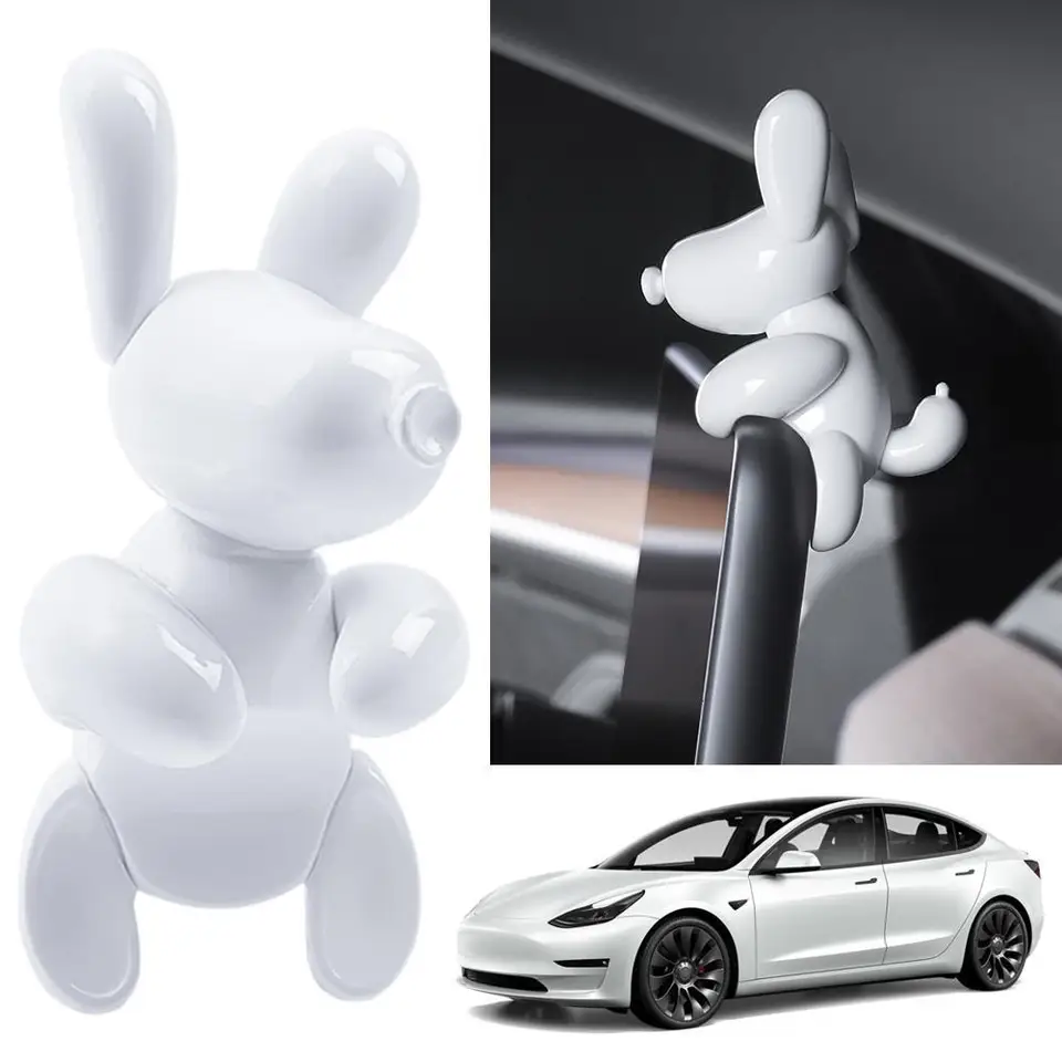 Cartoon Mini Puppy Dog PVC pre Tesla Model 3/Y a Nový model 3 Highland Central Control Screen Automotive Interior Decorácie