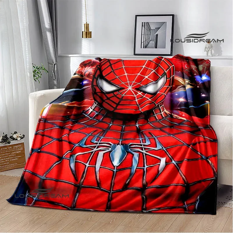 Cartoon S-Spider-Mans Vytlačené prikrývky piknikové prikrývky teplé flanelové prikrývky domáce posteľné obklady prikrývky pre postele darček k narodeninám
