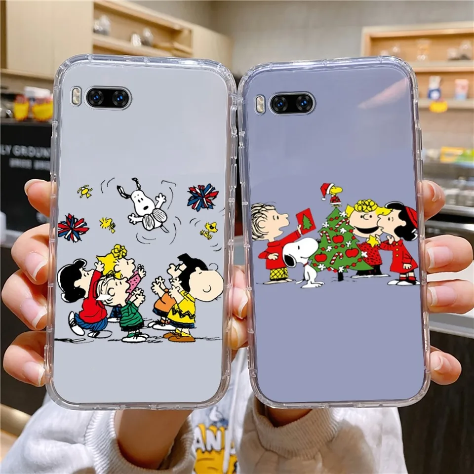 Cartoon_S-Snoopys and Friends Telefon Case pre Huawei Mate P10 P20 P30 P30 P40 P50 Smart Z Honor 50 60 70 Pro Lite Transparent Case