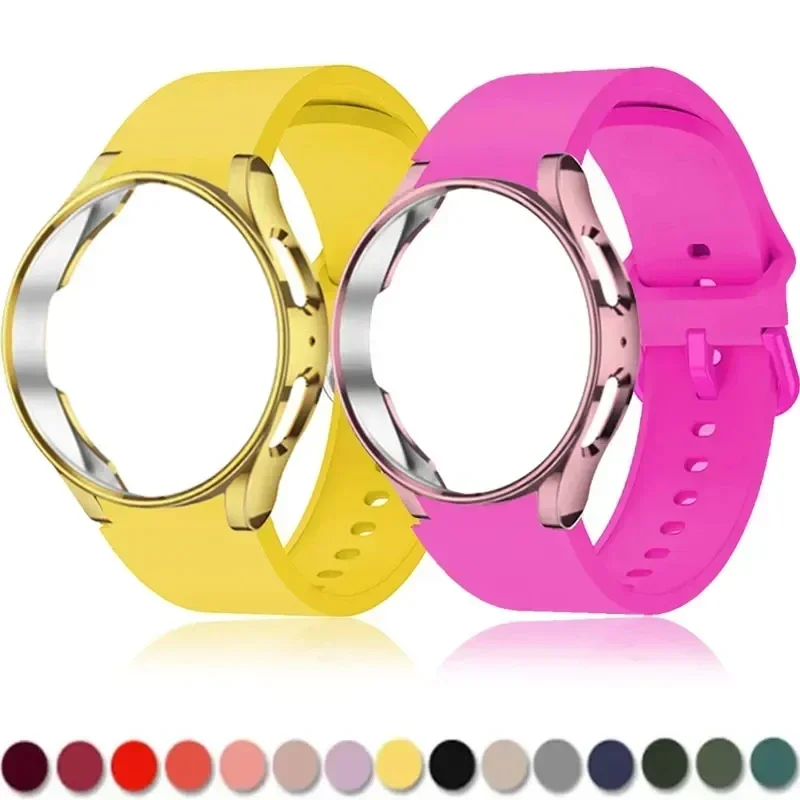 Case+Band for Samsung Galaxy Watch 4/5/6 40 mm 44 mm hodinky Sport Sport Galaxy Watch 5Pro Strap 45mm Watch 4 Classic 42 46 mm