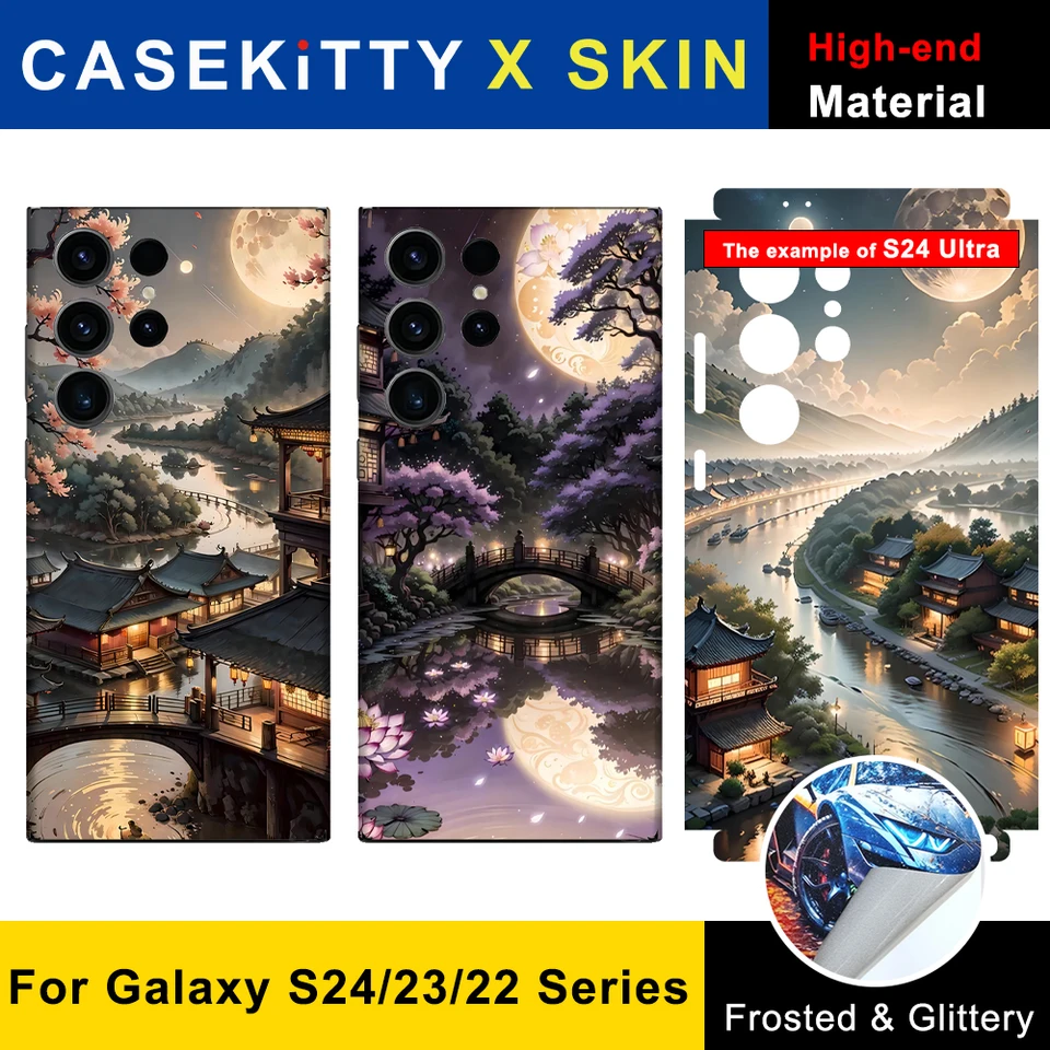CaseKitty Skin Wrap pre Samsung Galaxy S23 Ultra Sticker 24 Plus Back Film 22