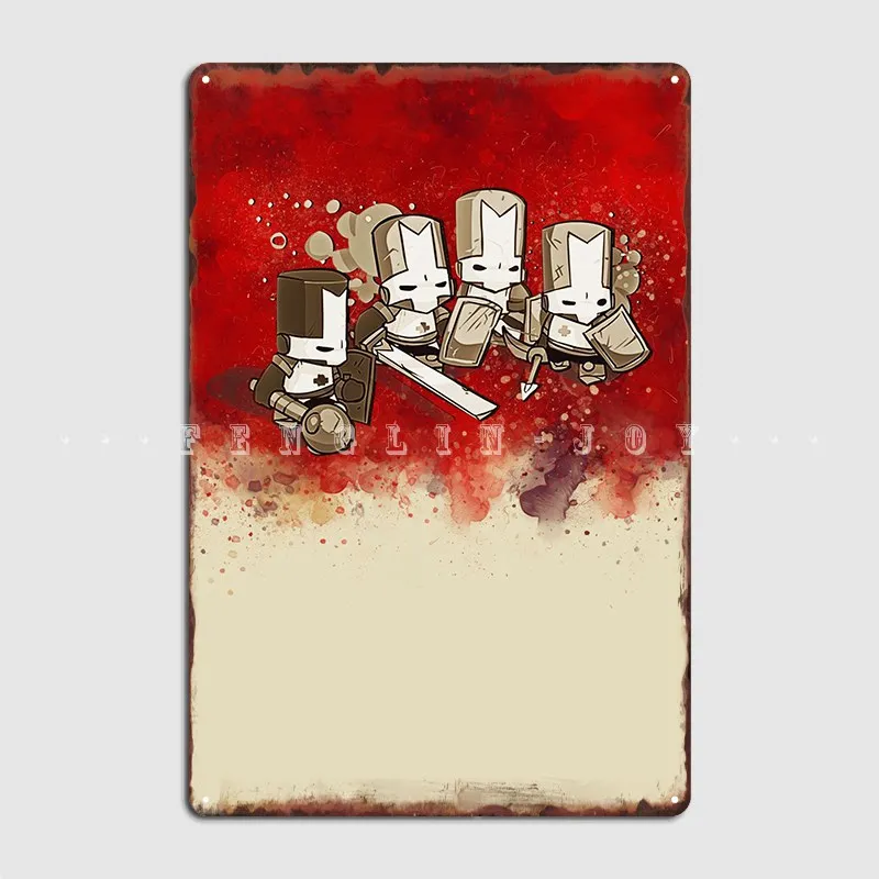 Castle Crashers Metal Sign Cinema Garage Printing Club Bar plagát cín plagát