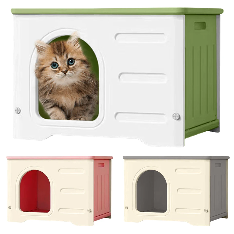 Cat Dog Nest Windproof odolný voči dažďom vonkajších mačiek Psie prístrešie štyri sezóny útulný dom