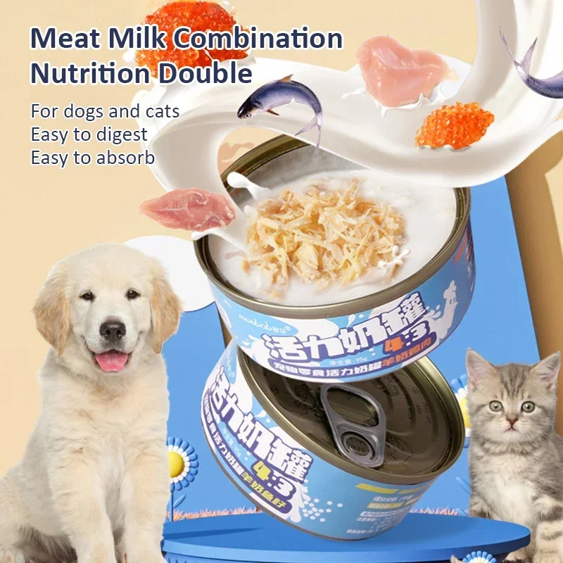 Cat Dog Snacks Food Interning Kozie mlieko konzervované kukuričné ​​mäso Kódia vlhkosť doplňovania