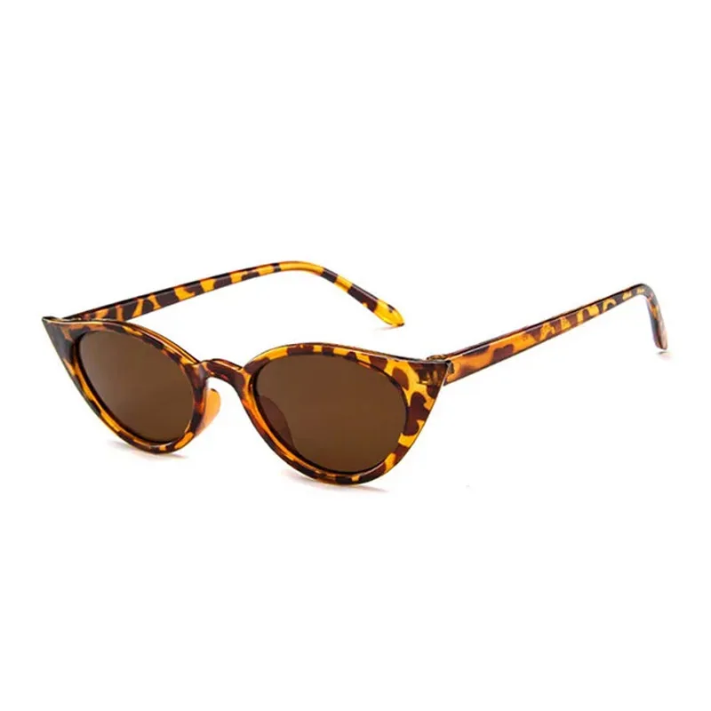 Cat Eye Fashion Vintage Slnečné okuliare Leopardové okuliare Unisex očné okuliare značky dizajnér UV400 GAFS de sol Mujer 2021 odtiene